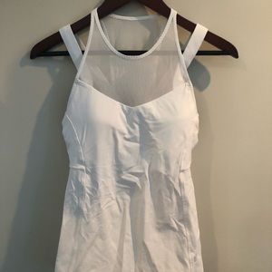 Lululemon white workout top. Size 6